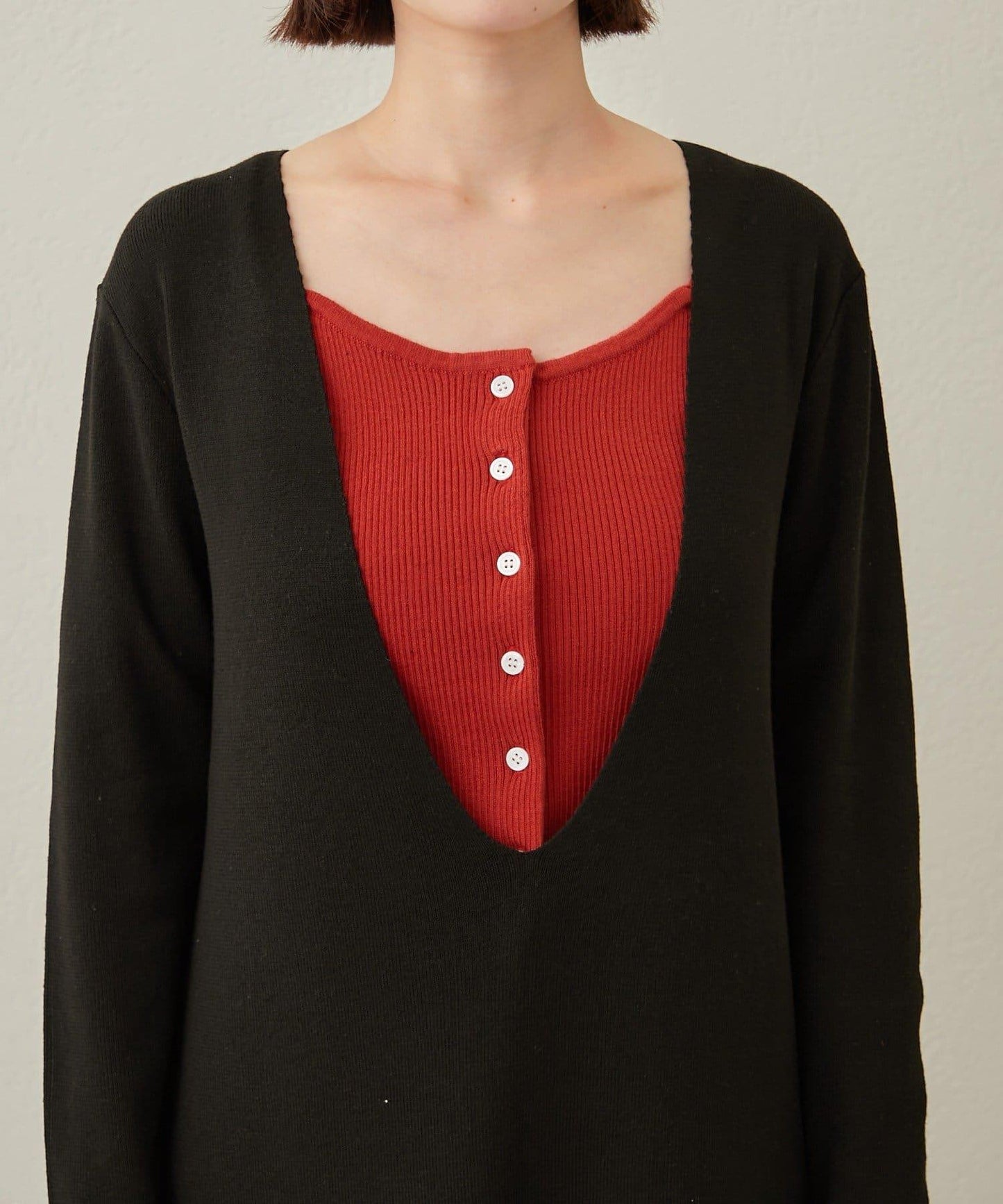 【sato企畫】針織連衣裙吊帶背心套裝