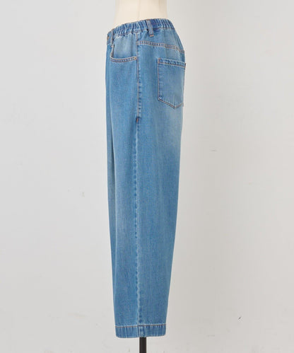 《フルカワコラボ》寬鬆褶皺牛仔褲