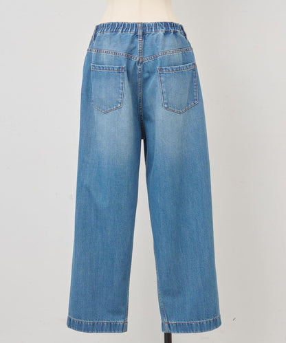 《フルカワコラボ》寬鬆褶皺牛仔褲