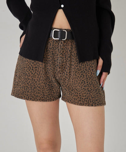 多色斜紋短褲