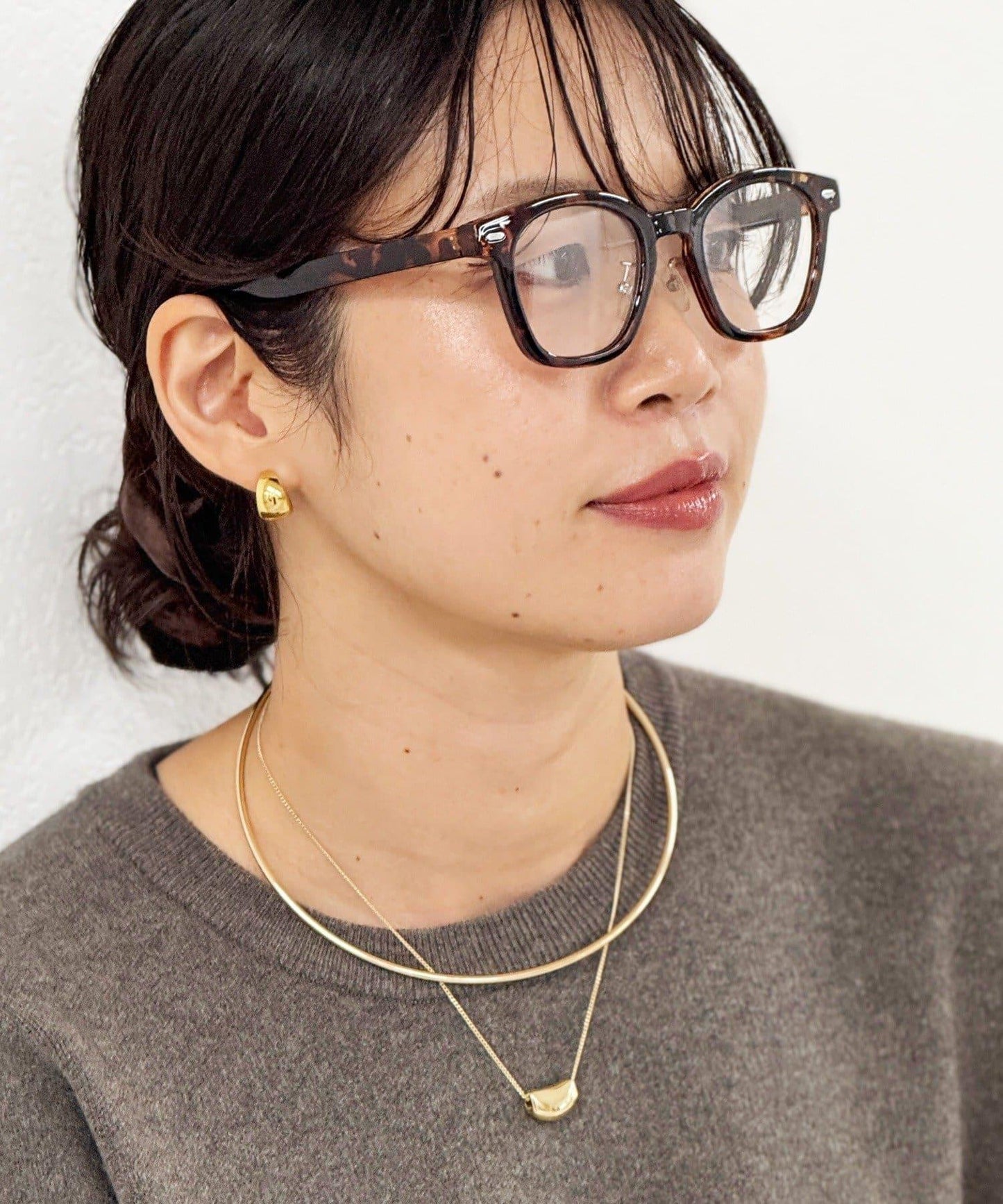 【防藍光】變色棕色鏡框太陽鏡