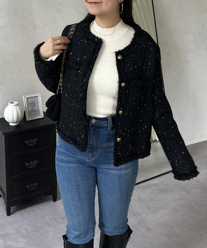 亮片花呢夾克