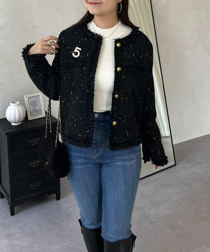 亮片花呢夾克