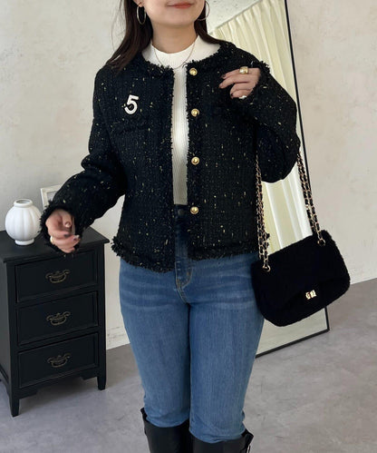 亮片花呢夾克