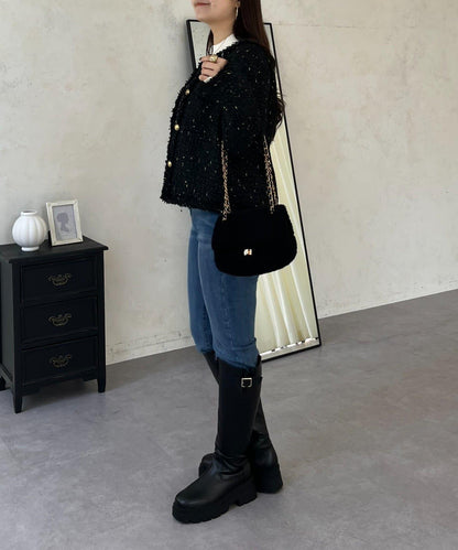 亮片花呢夾克