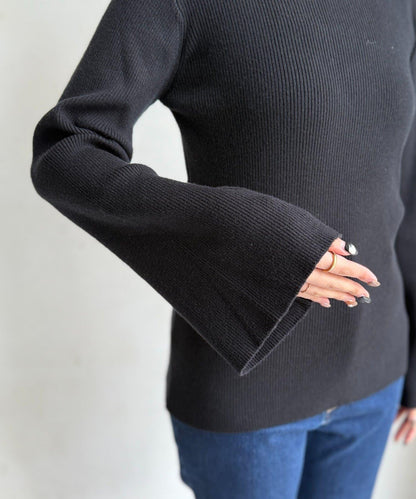 【ITAMI企畫】喇叭袖針織衫×兩穿吊帶連衣裙