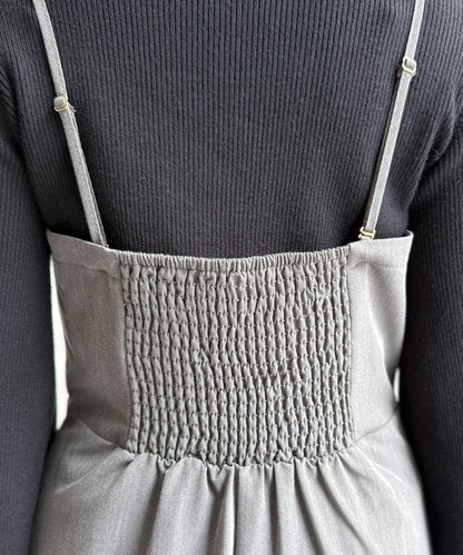 【ITAMI企畫】喇叭袖針織衫×兩穿吊帶連衣裙