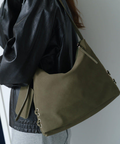 【Kastane】麂皮繫帶包