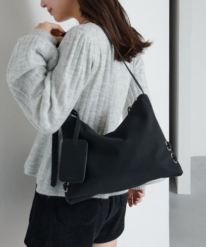 【Kastane】麂皮繫帶包