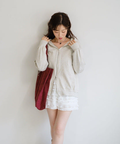 【Kastane】雙拉鍊衛衣連帽衫