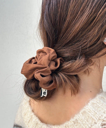 【4色可選/fiw.】麂皮髮圈