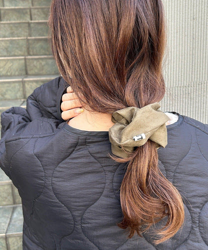 【4色可選/fiw.】麂皮髮圈