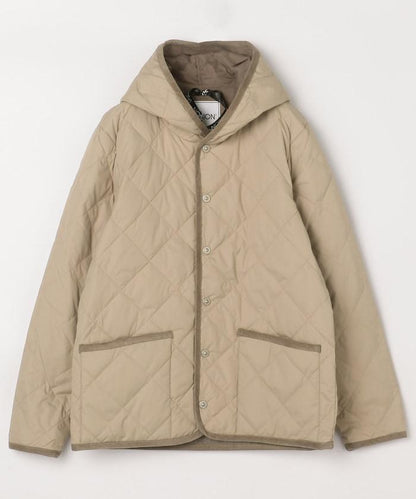 CITY撞色拼接連帽羽絨開衫（羽絨服）