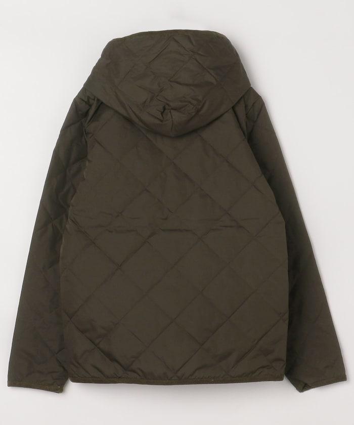 CITY撞色拼接連帽羽絨開衫（羽絨服）