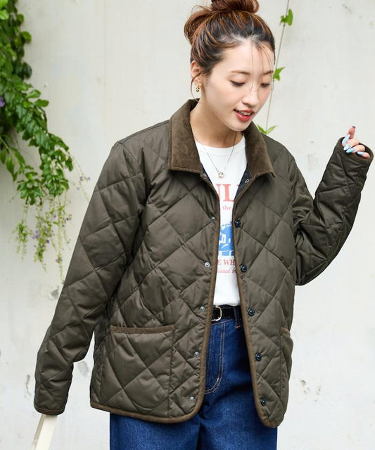 CITY拼接立領羽絨夾克（羽絨服）