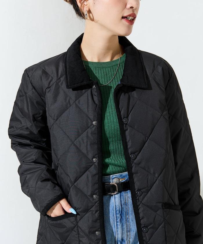 CITY拼接立領羽絨夾克（羽絨服）
