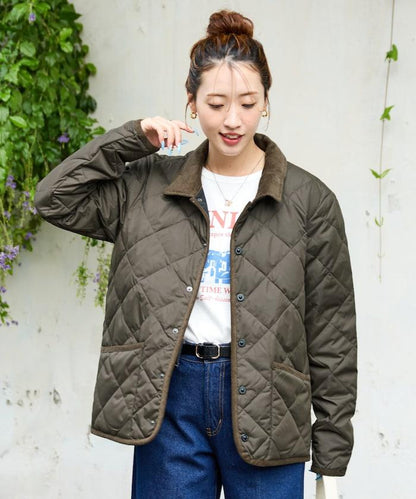 CITY拼接立領羽絨夾克（羽絨服）