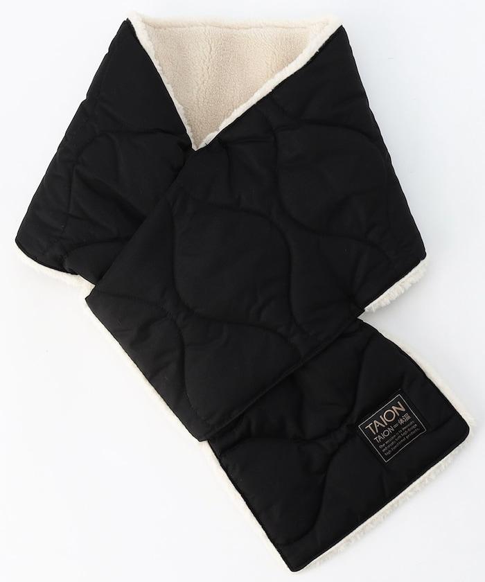 軍風可雙面穿羽絨圍巾（羽絨·羊羔絨）【限量】