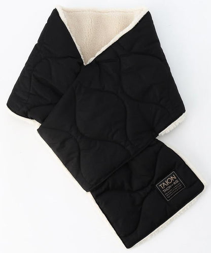 軍風可雙面穿羽絨圍巾（羽絨·羊羔絨）【限量】