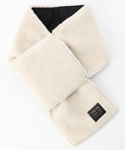 軍風可雙面穿羽絨圍巾（羽絨·羊羔絨）【限量】