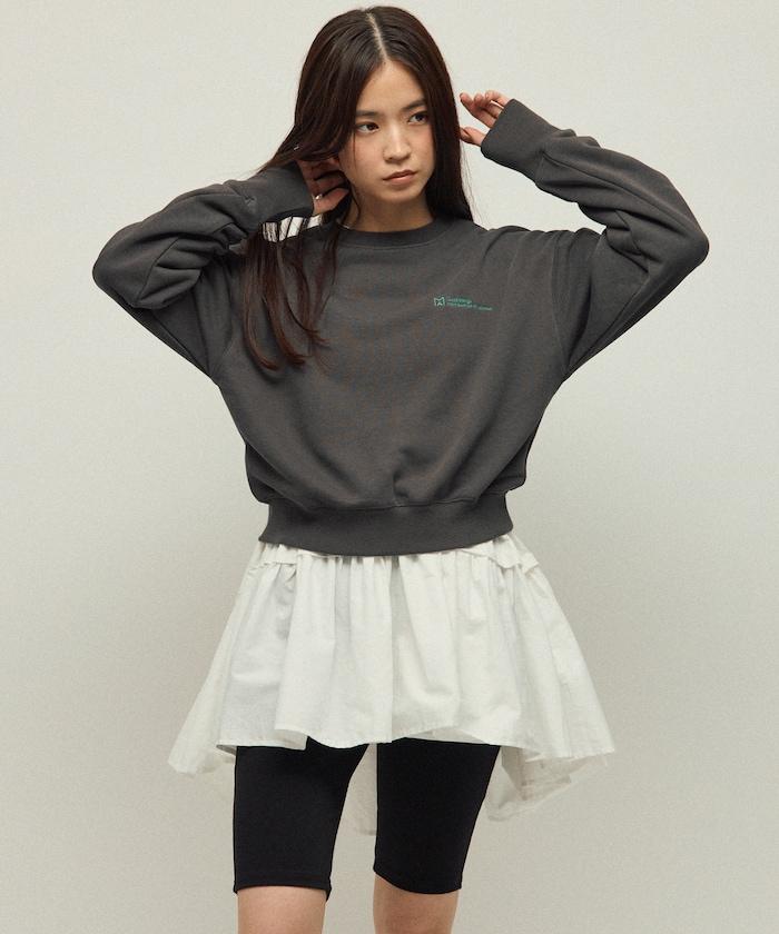 MA 基礎款標誌刺繡圓領衛衣 女款