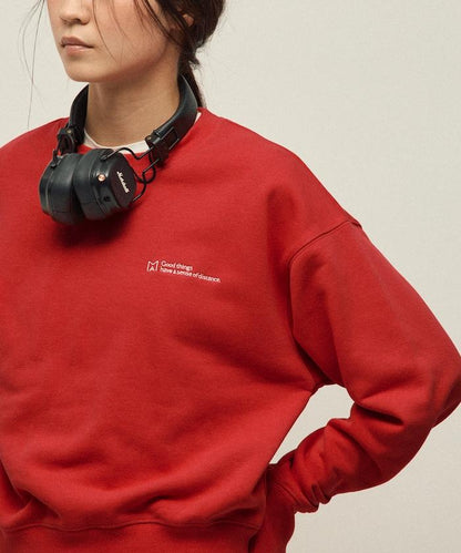 MA 基礎款標誌刺繡圓領衛衣 女款