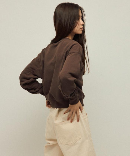 MA 基礎款標誌刺繡圓領衛衣 女款