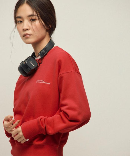 MA 基礎款標誌刺繡圓領衛衣 女款