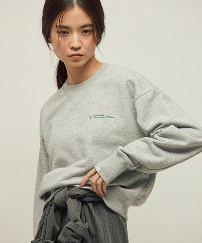 MA 基礎款標誌刺繡圓領衛衣 女款