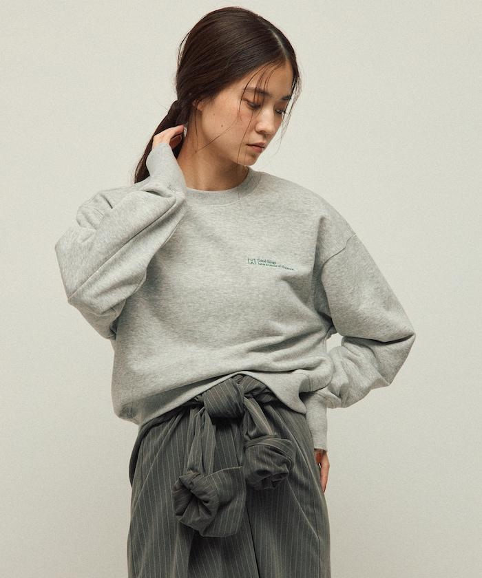 MA 基礎款標誌刺繡圓領衛衣 女款