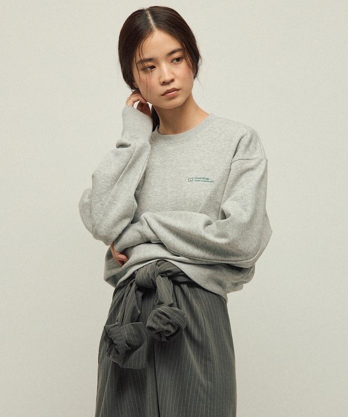 MA 基礎款標誌刺繡圓領衛衣 女款