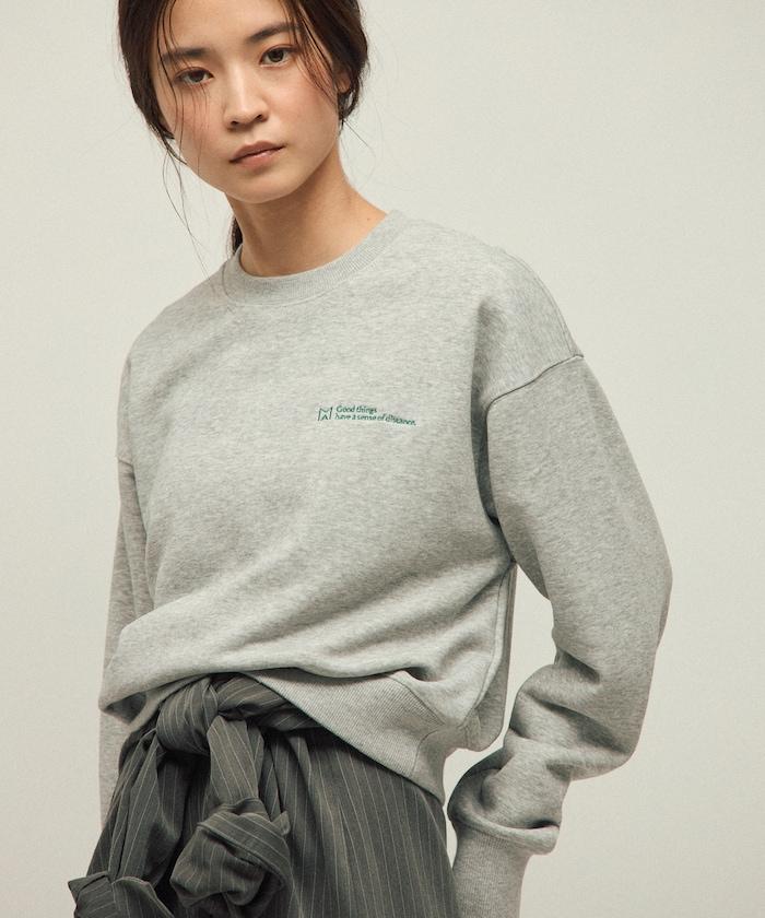 MA 基礎款標誌刺繡圓領衛衣 女款