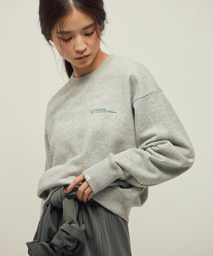 MA 基礎款標誌刺繡圓領衛衣 女款