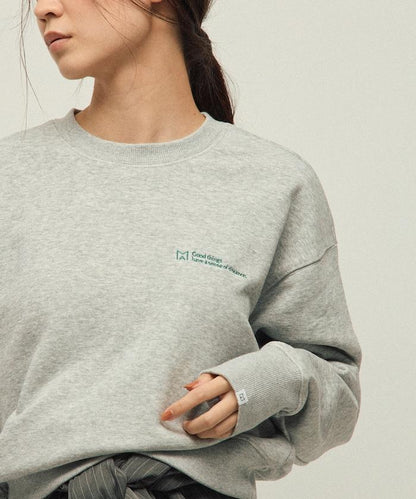 MA 基礎款標誌刺繡圓領衛衣 女款