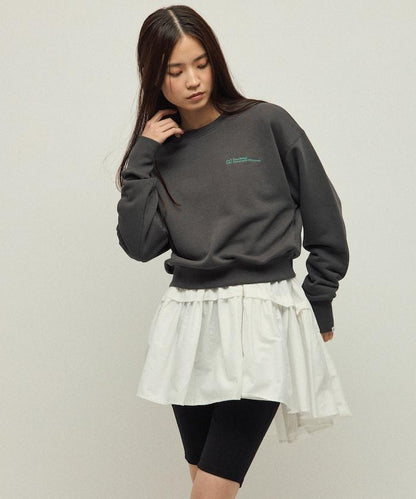 MA 基礎款標誌刺繡圓領衛衣 女款