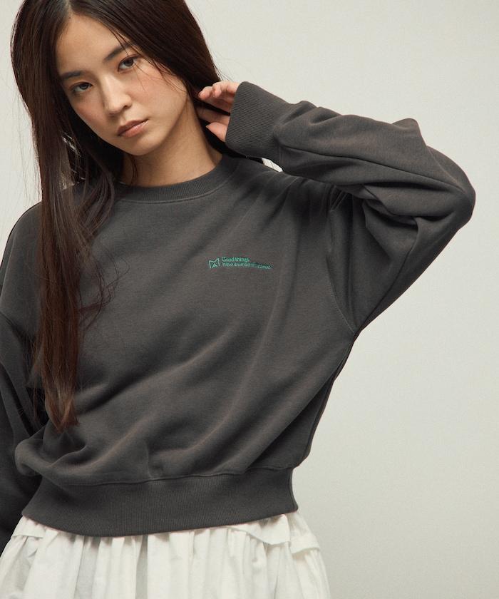 MA 基礎款標誌刺繡圓領衛衣 女款