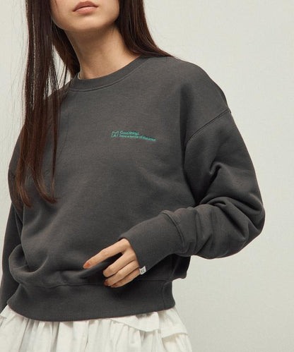 MA 基礎款標誌刺繡圓領衛衣 女款