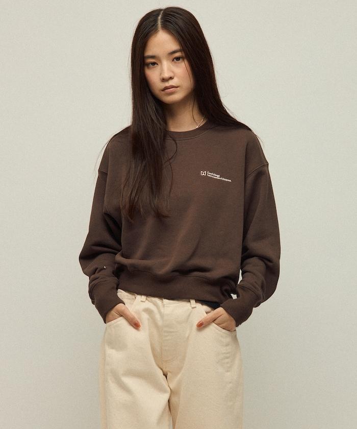 MA 基礎款標誌刺繡圓領衛衣 女款