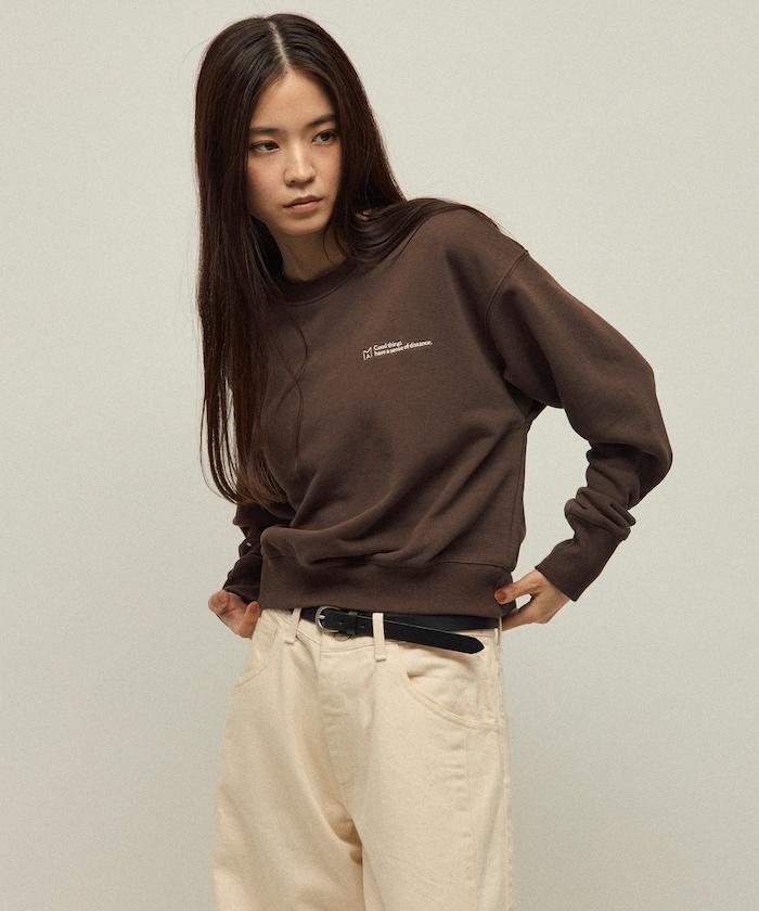 MA 基礎款標誌刺繡圓領衛衣 女款