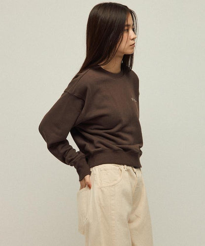 MA 基礎款標誌刺繡圓領衛衣 女款