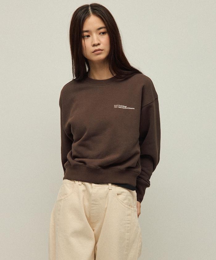 MA 基礎款標誌刺繡圓領衛衣 女款