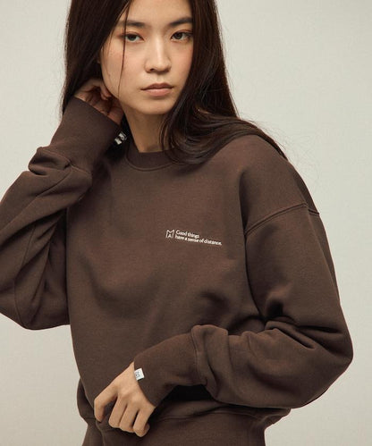 MA 基礎款標誌刺繡圓領衛衣 女款