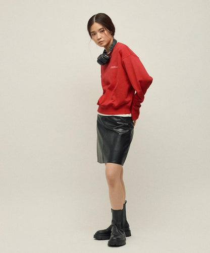 MA 基礎款標誌刺繡圓領衛衣 女款