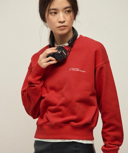 MA 基礎款標誌刺繡圓領衛衣 女款