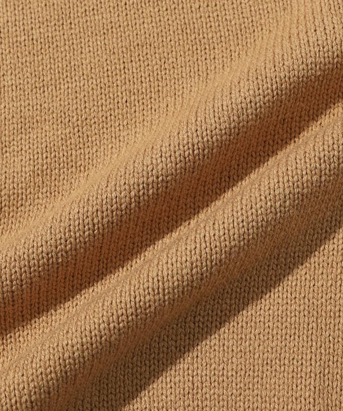 MA 單點logo刺繡V領針織衫