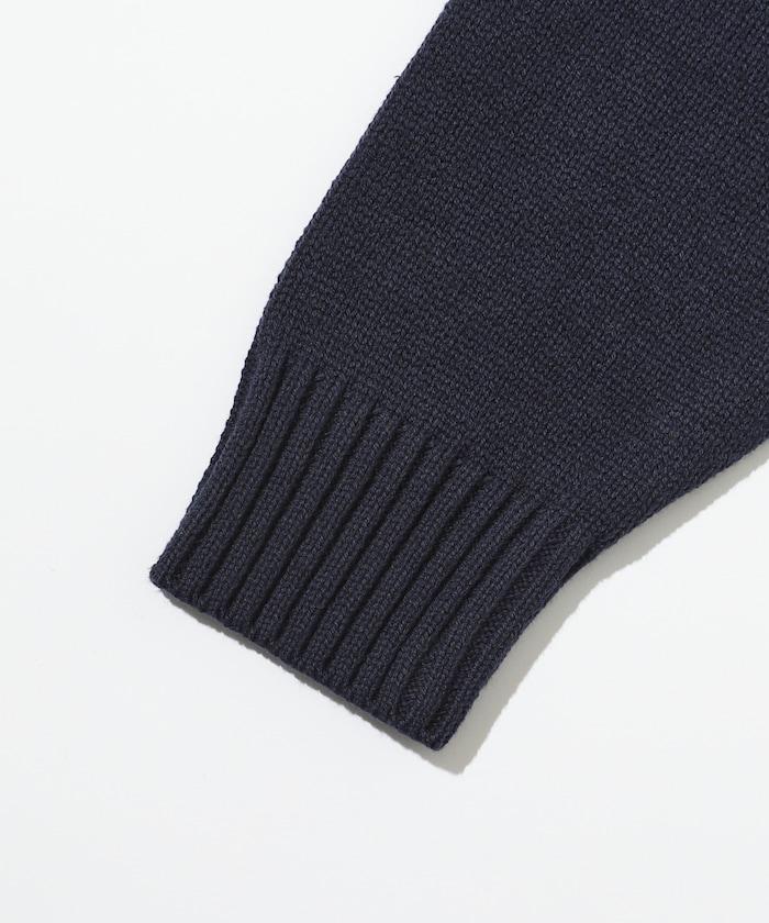 MA 單點logo刺繡V領針織衫