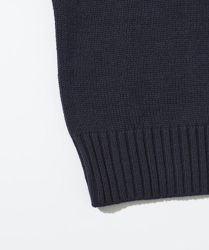 MA簡約刺繡logo圓領針織開衫