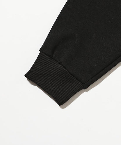 側邊口袋抽繩連帽圓領衛衣