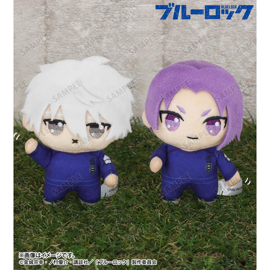 《藍色監獄》 凪誠士郎＆御影玲王 坐姿毛絨玩偶掛件套裝