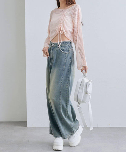 【OLIVE des OLIVE】抽繩針織衫